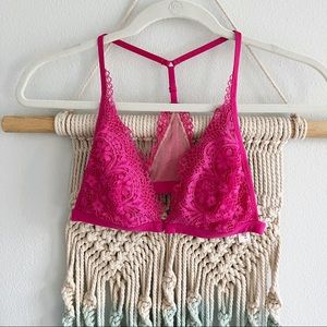 Victoria’s Secret | Pink Racerback Lace Bralette | XS 💘